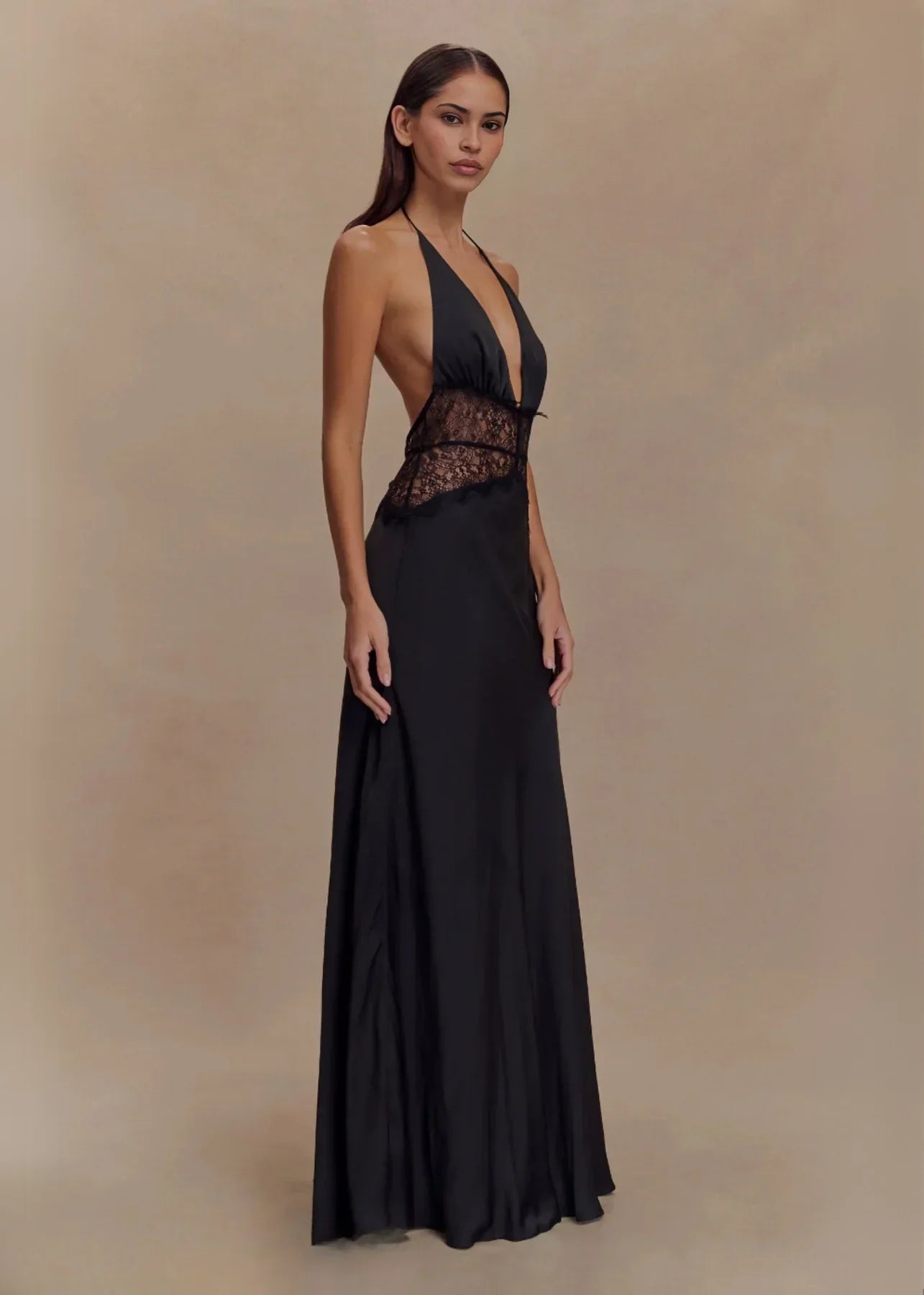 Noiréa Lace And Satin Dress