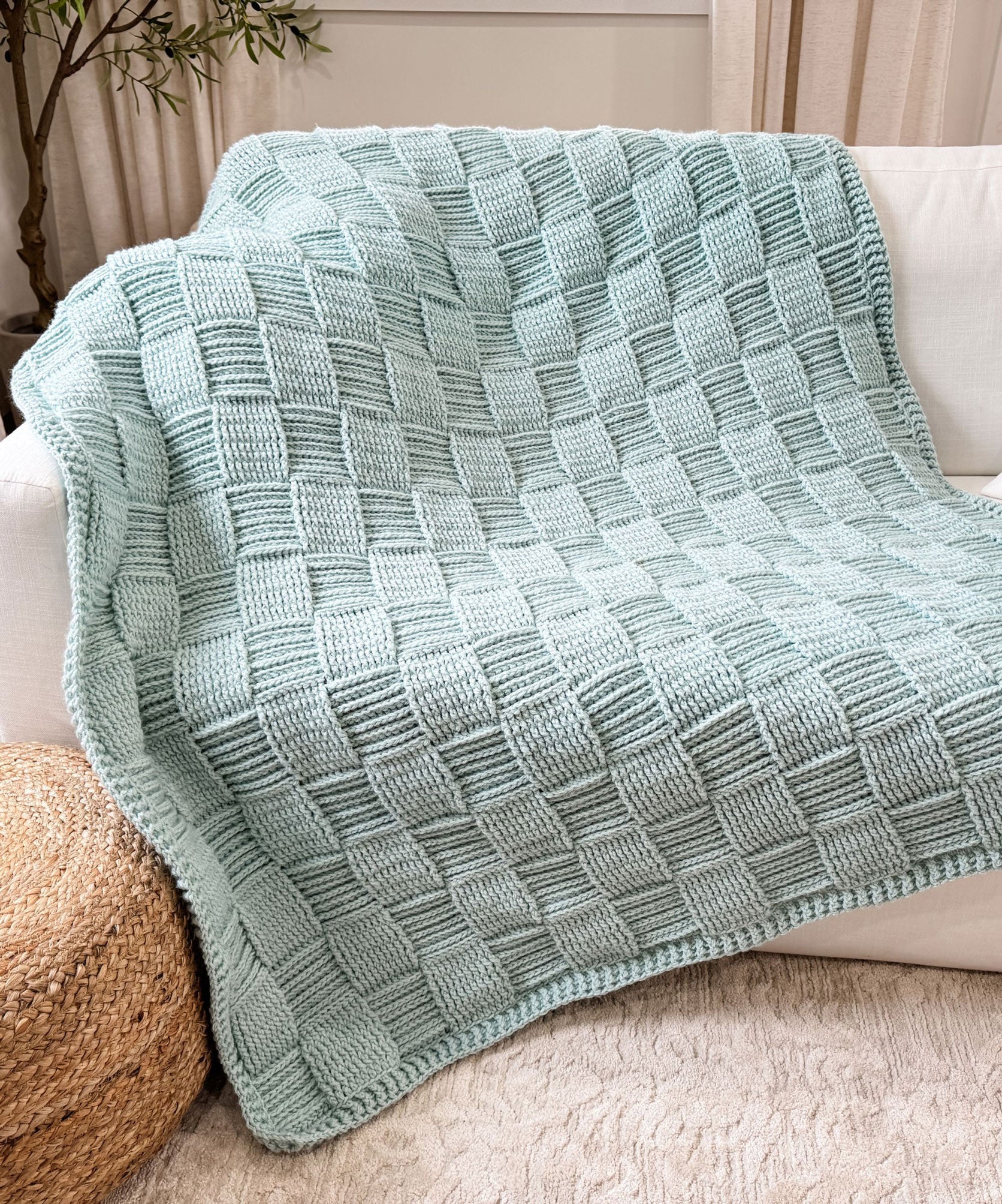 Seabreeze Basket Weave Blankets