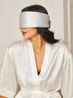 Elegant One-Piece Silk Sleep Eye Mask - ZuZu