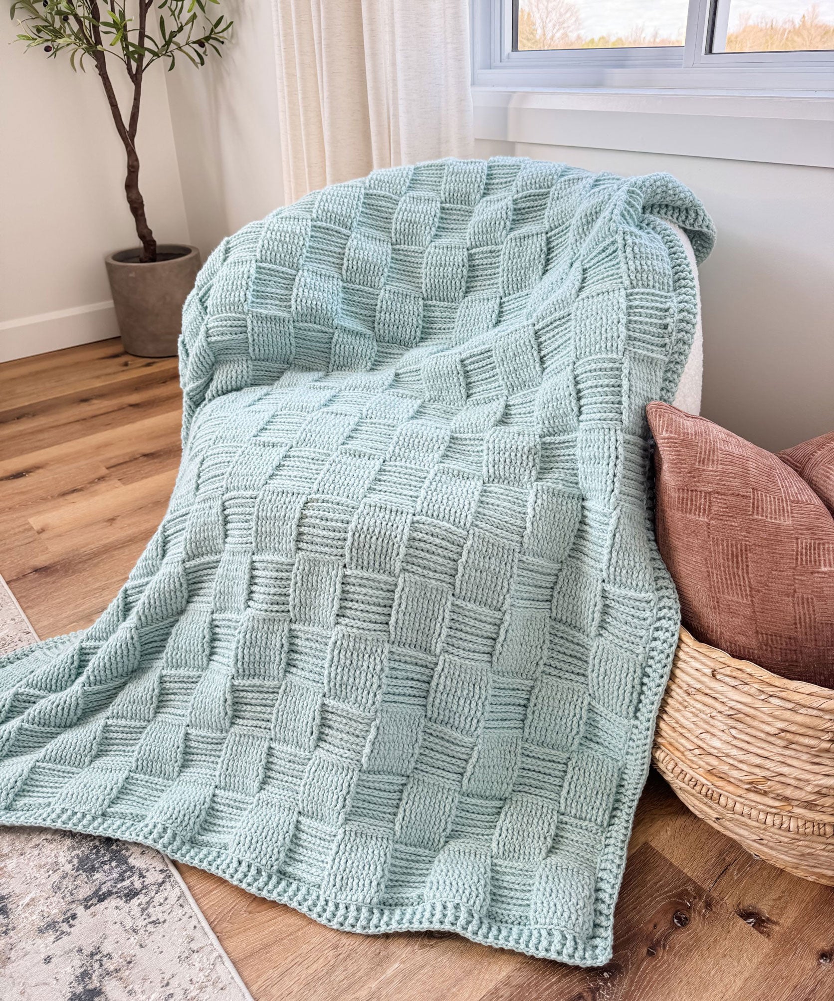 Seabreeze Basket Weave Blankets