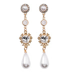 Gold Pearl Drop Earrings