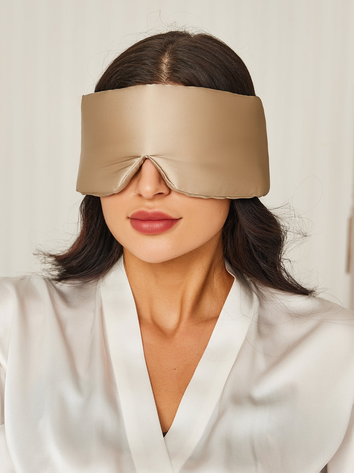 Elegant Silk Sleep Eye Mask with Floral Print - ZuZu