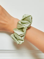 Midnight Silk Hair Scrunchies (3.5 cm) - ZuZu