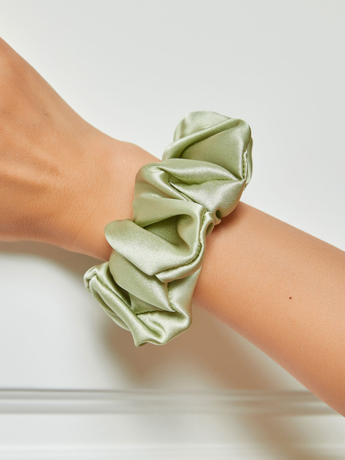 Midnight Silk Hair Scrunchies (3.5 cm) - ZuZu
