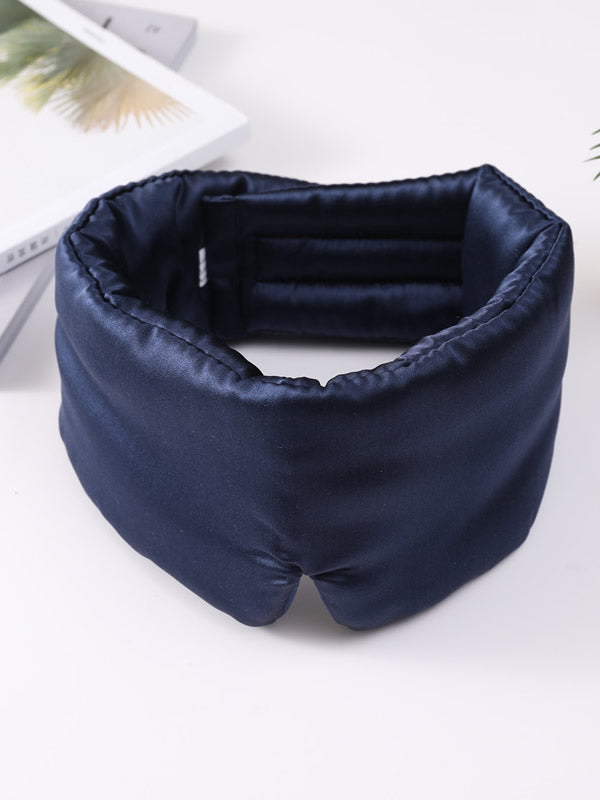 Elegant Silk Sleep Eye Mask with Floral Print - ZuZu