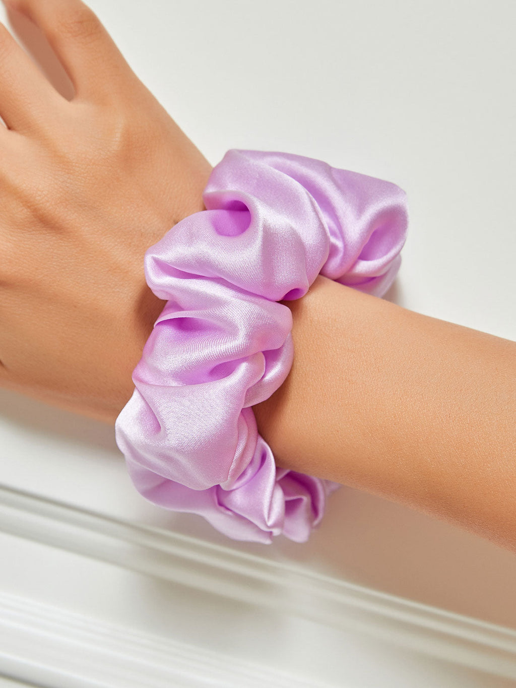 Midnight Silk Hair Scrunchies (3.5 cm) - ZuZu