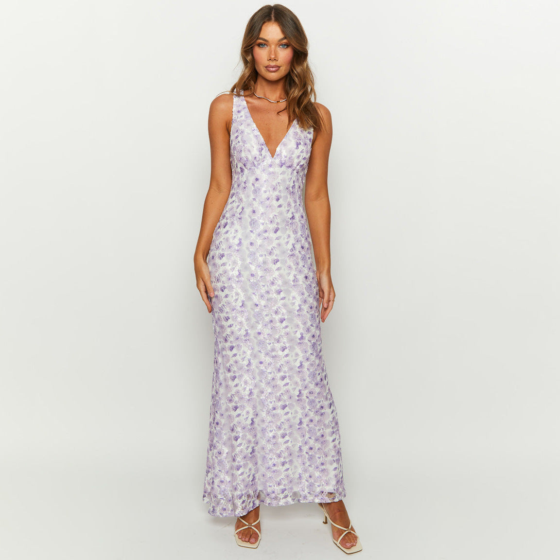 Cindy Lace Maxi Dress