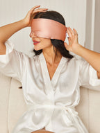 Elegant One-Piece Silk Sleep Eye Mask - ZuZu