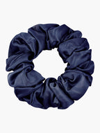 Midnight Silk Hair Scrunchies (3.5 cm) - ZuZu