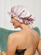 Double-Layer Silk Sleep Hat with Ribbon - ZuZu