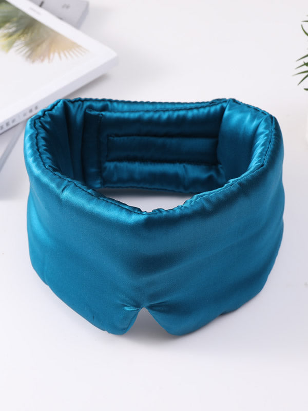 Elegant Silk Sleep Eye Mask with Floral Print - ZuZu