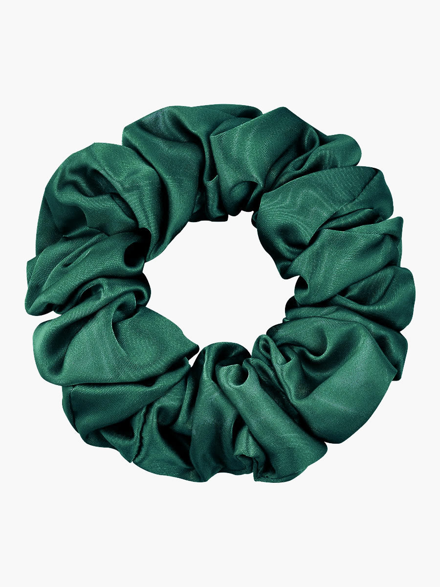 Midnight Silk Hair Scrunchies (3.5 cm) - ZuZu