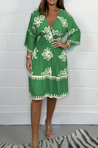 Rosie - V-neck Boho Dress