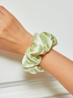Midnight Silk Hair Scrunchies (3.5 cm) - ZuZu