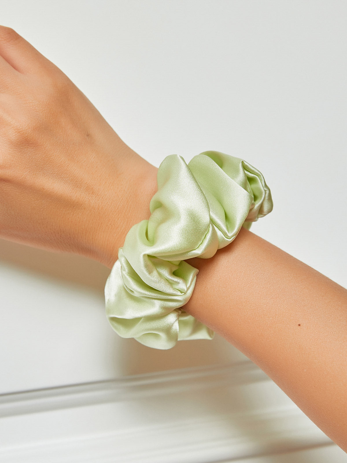 Midnight Silk Hair Scrunchies (3.5 cm) - ZuZu
