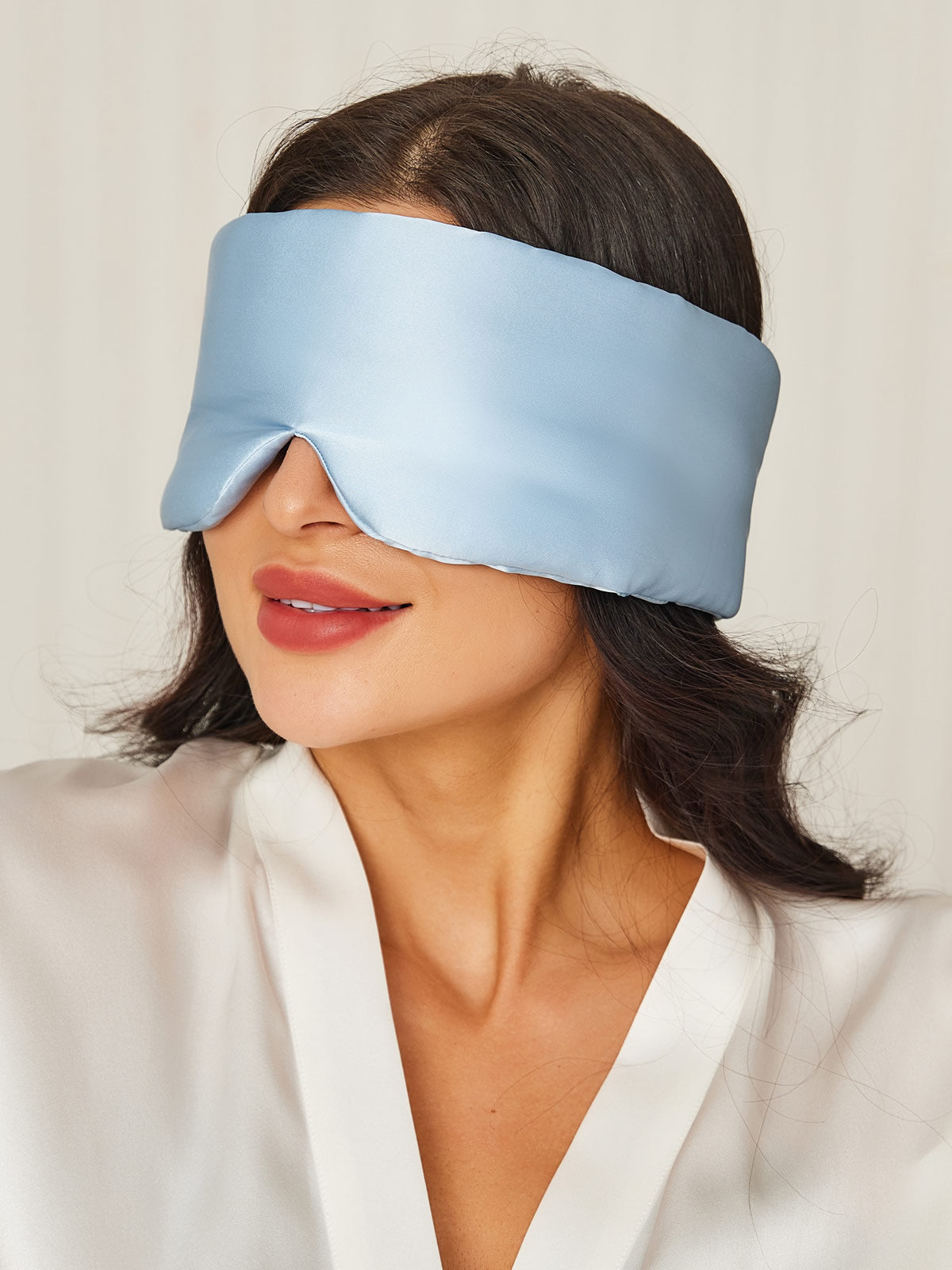 Elegant Silk Sleep Eye Mask with Floral Print - ZuZu