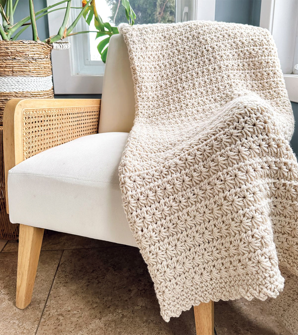 Chunky Star Stitch Blanket