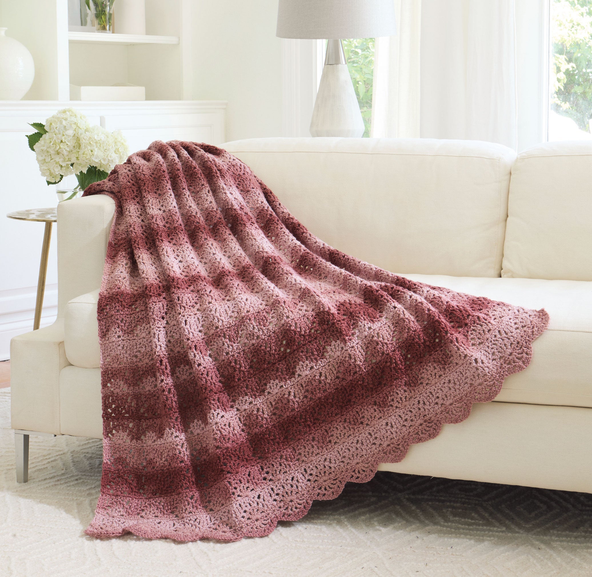 Waves of Lace Afghan