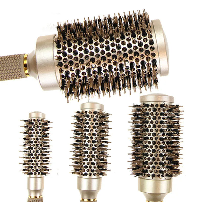 Ionic Boar Bristle Round Hairbrush Set for Salon Quality Styling - ZuZu