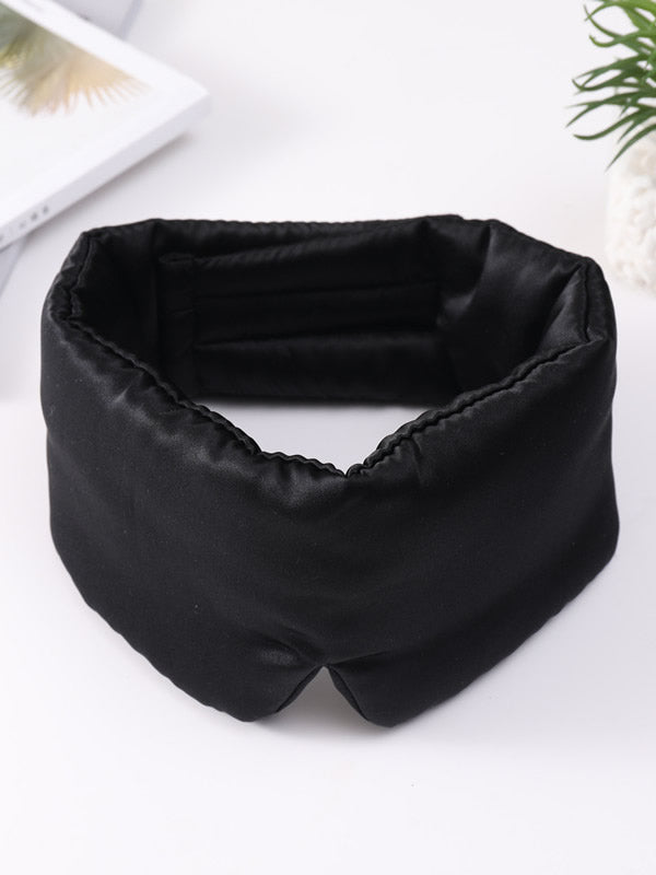 Elegant Silk Sleep Eye Mask with Floral Print - ZuZu