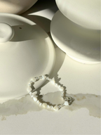 ZuZu White Heart Shell Bracelet