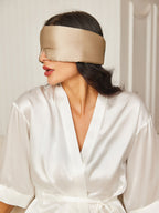 Elegant One-Piece Silk Sleep Eye Mask - ZuZu