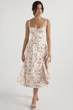 Rose - Tie Front Slit Dress