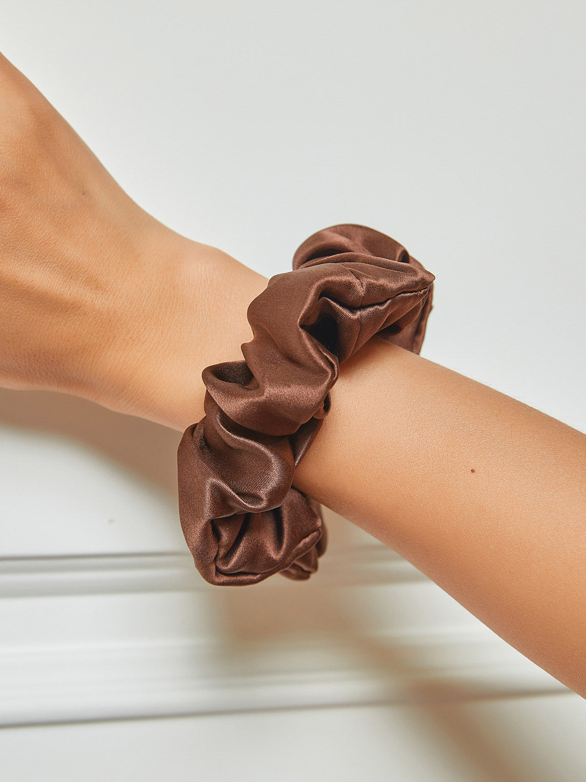 Midnight Silk Hair Scrunchies (3.5 cm) - ZuZu